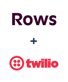 Rows ve Twilio entegrasyonu